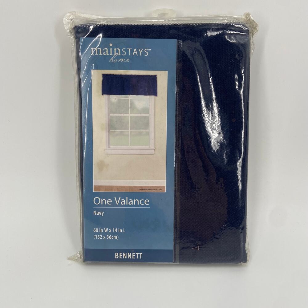 Main Stays Valance Navy